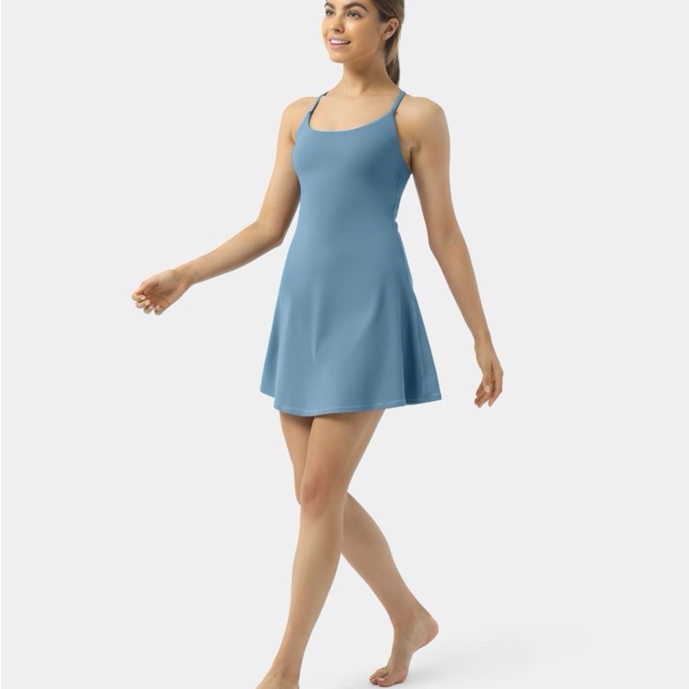 Halara Active dress NWT Size S- mid blue